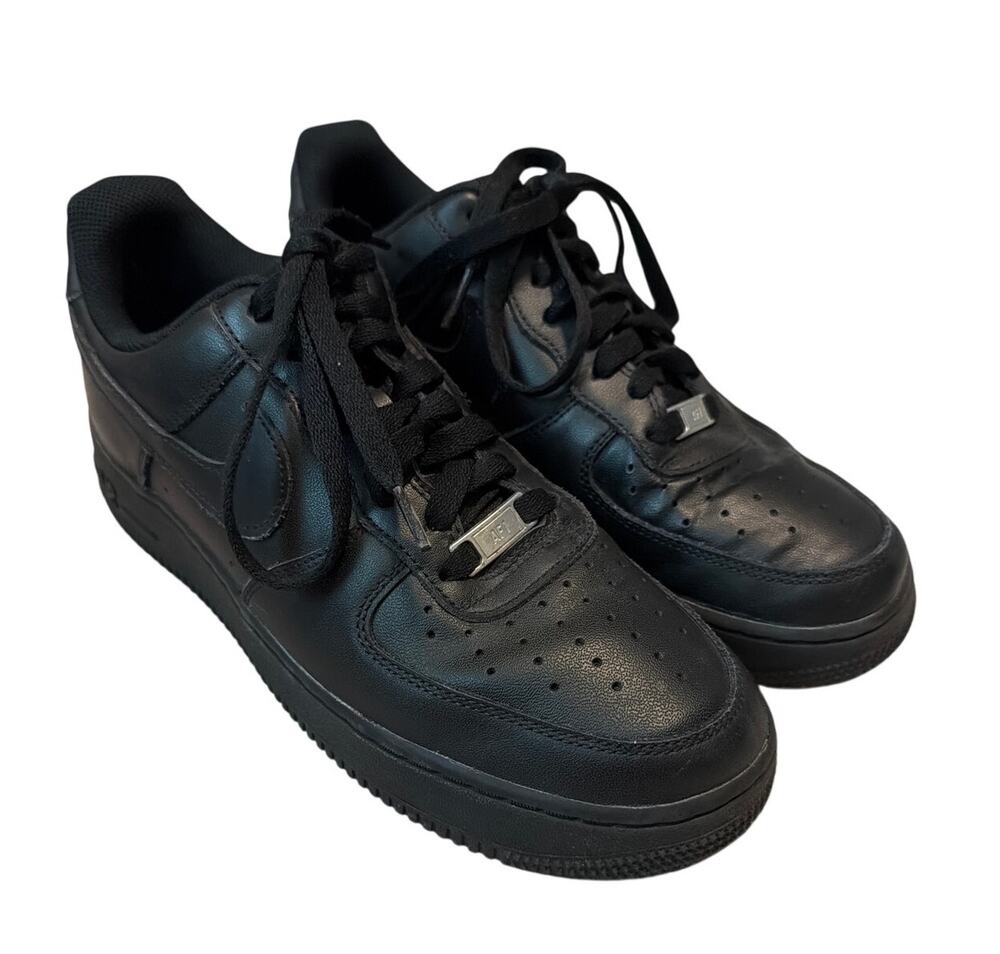 Nike Women's Air Force 1 '07 Low 'Triple Black' Size 10.5
